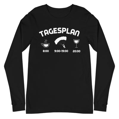 Tagesplan 1 - Longsleeve (Unisex) berge xxx yyy zzz Black