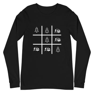 Tic Tac Game - Camping - Longsleeve (Unisex) camping xxx yyy zzz Black