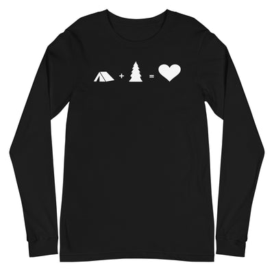 Baum - Herz - Camping - Longsleeve (Unisex) camping xxx yyy zzz Black