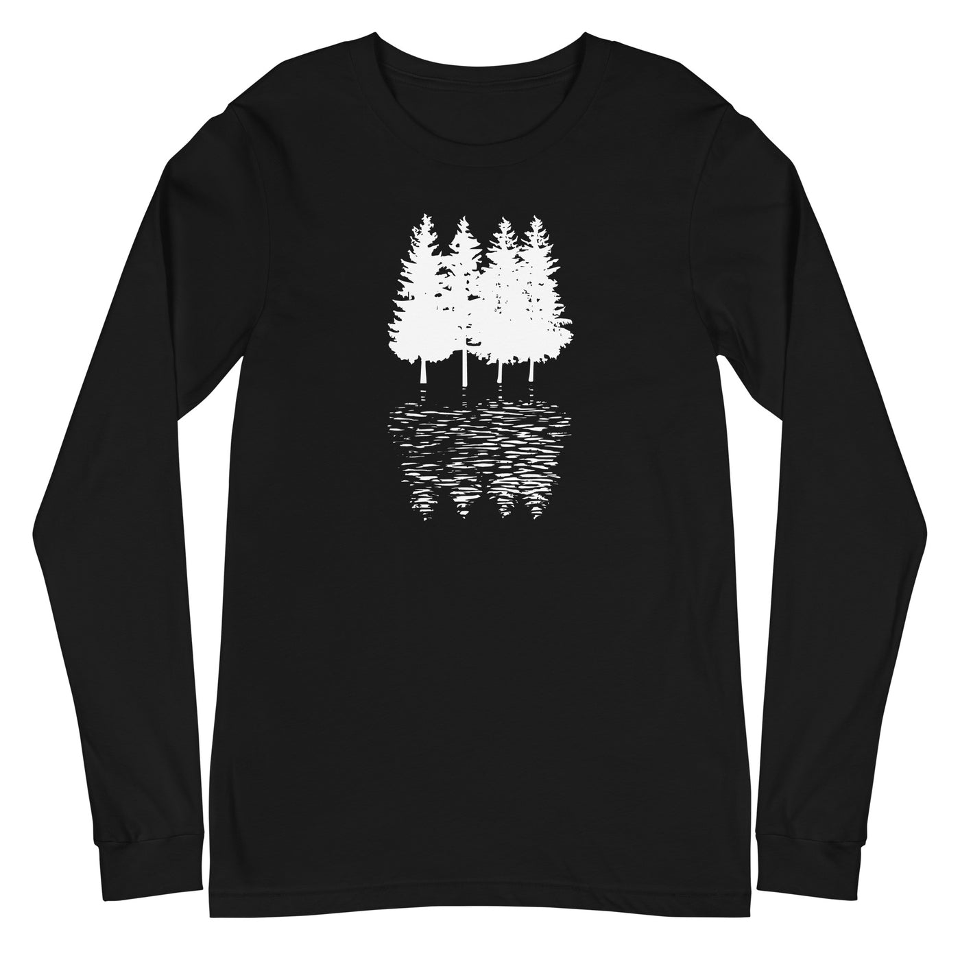 Bäume - (C) - Unisex Long Sleeve Tee | Bella + Canvas 3501 xxx yyy zzz Black