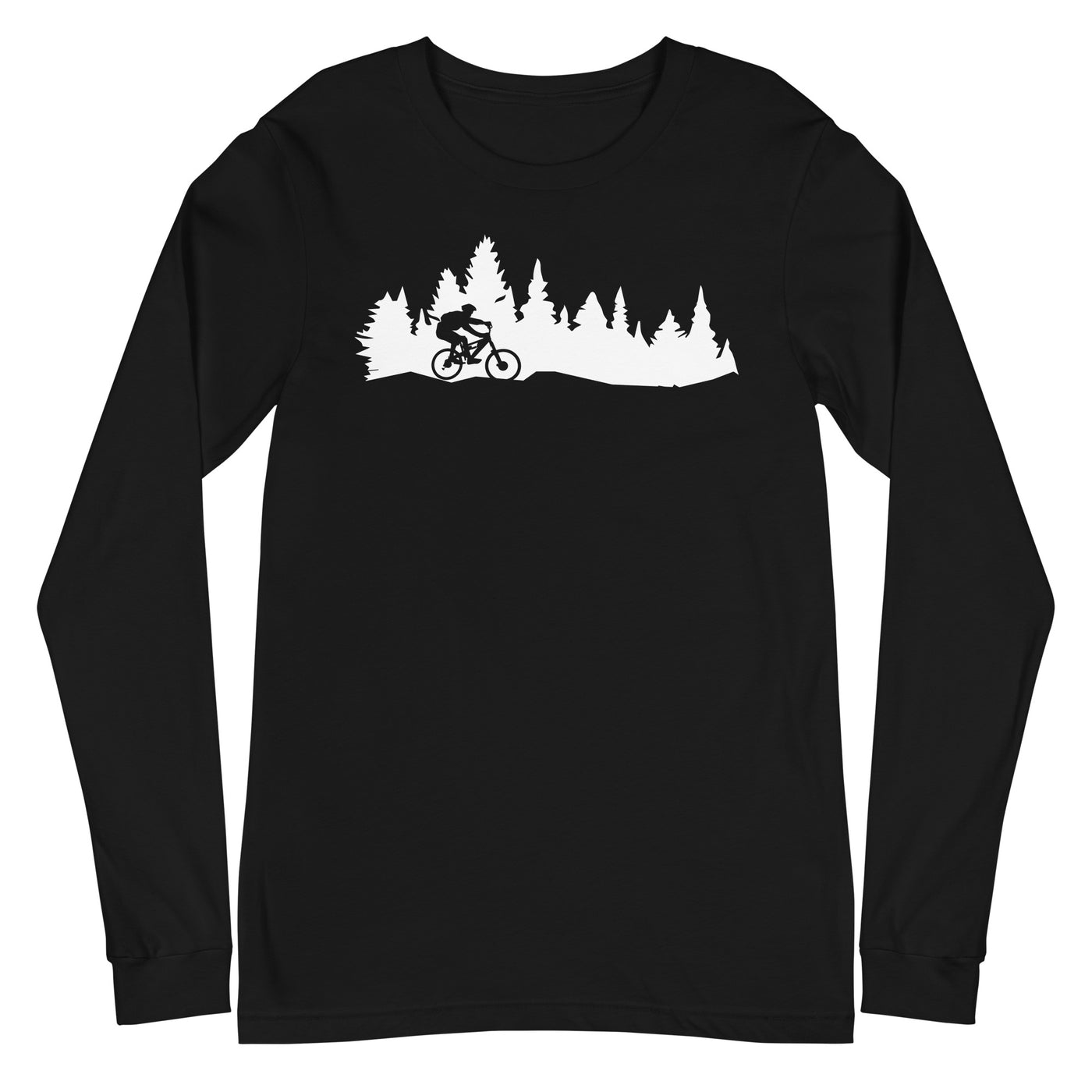 Bäume - Mountainbiking - (M) - Longsleeve (Unisex) xxx yyy zzz Black