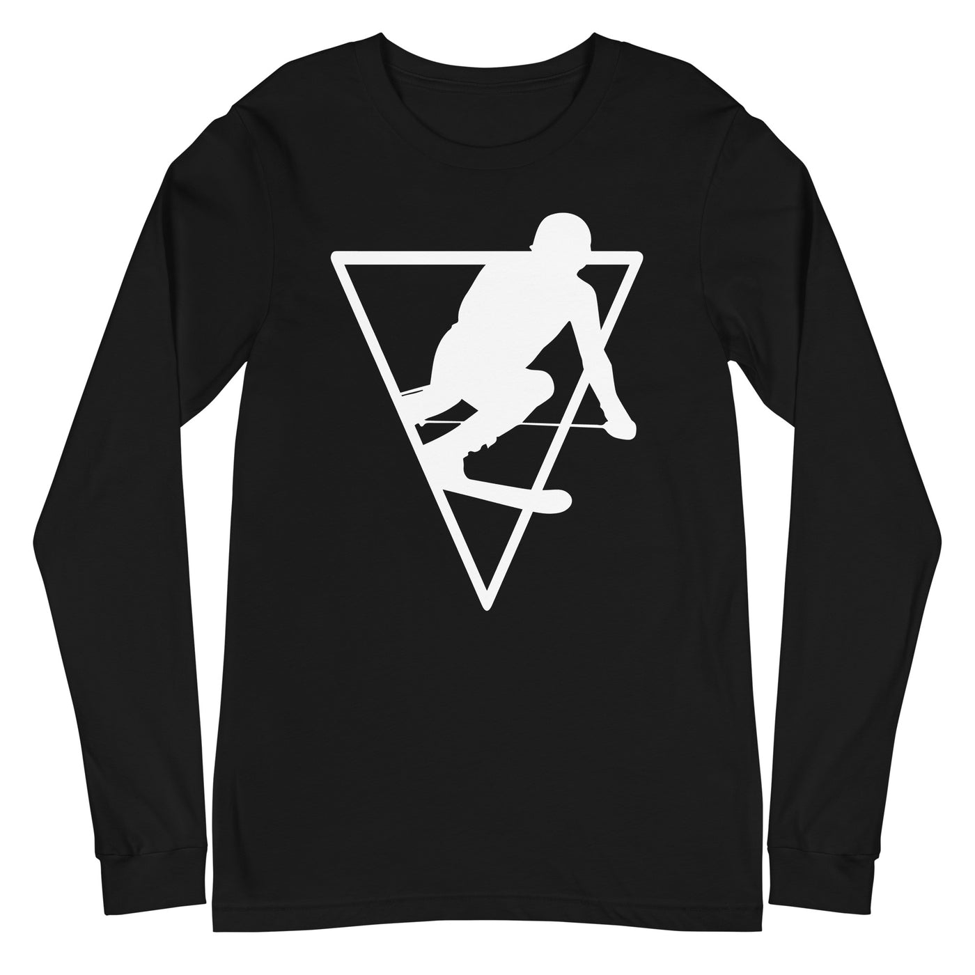 Dreieck - Skifahren - Longsleeve (Unisex) klettern ski xxx yyy zzz Black