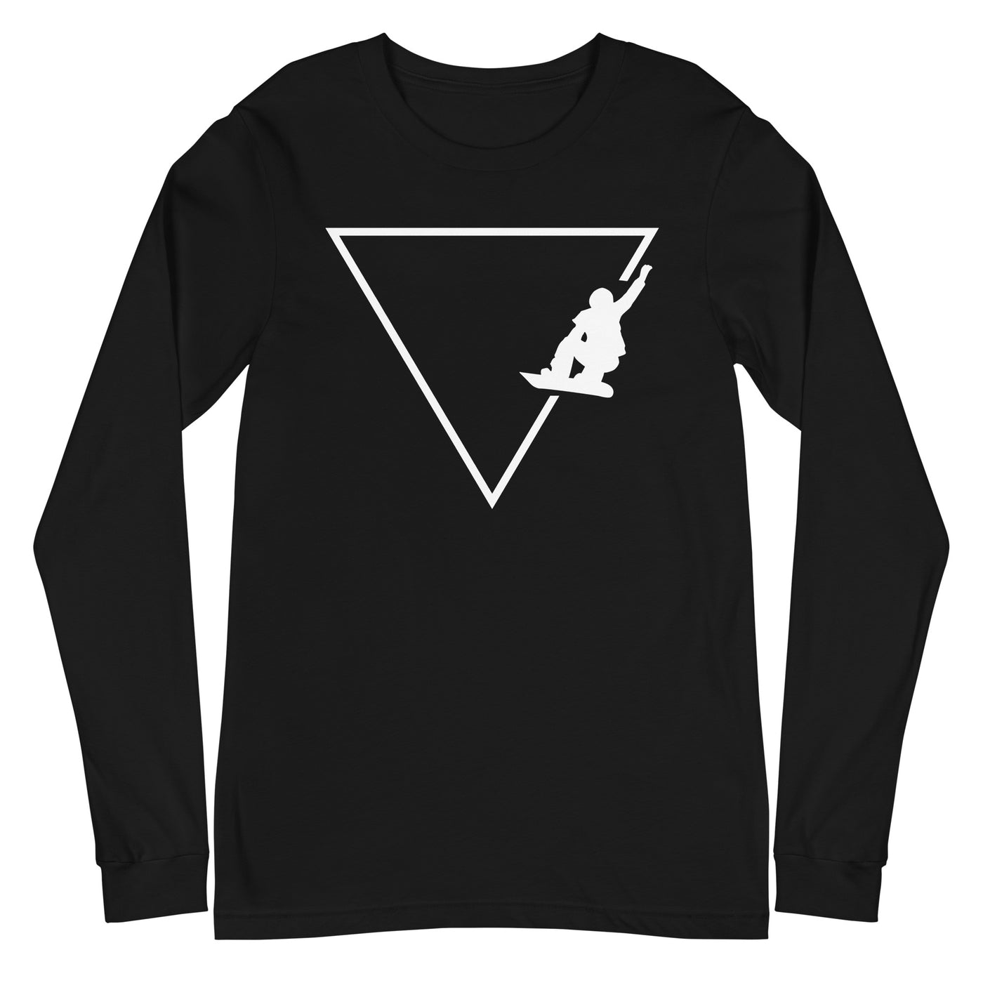 Dreieck 1 und Snowboarding - Longsleeve (Unisex) snowboarden xxx yyy zzz Black