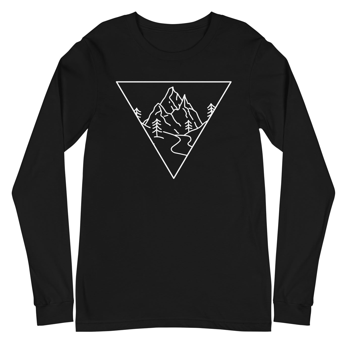 Dreieck und Berge - Longsleeve (Unisex) berge xxx yyy zzz Black