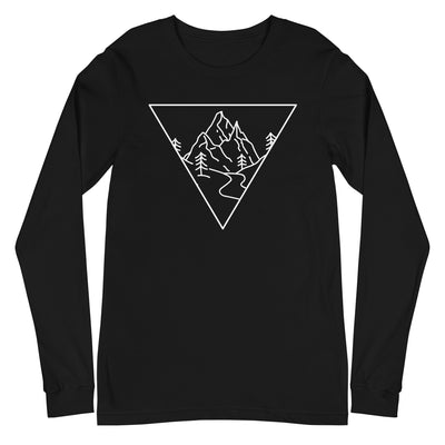 Dreieck und Berge - Longsleeve (Unisex) berge xxx yyy zzz Black