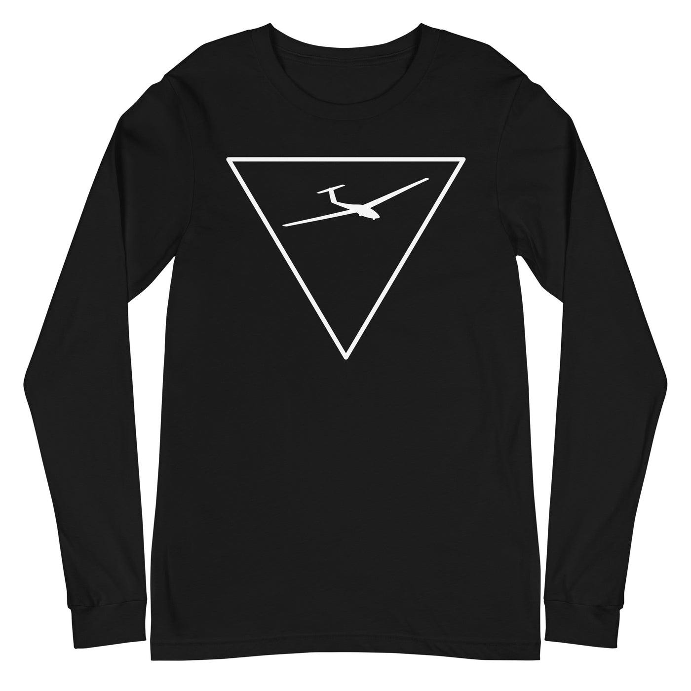 Dreieck und Segelflugzeug - Longsleeve (Unisex) berge xxx yyy zzz Black