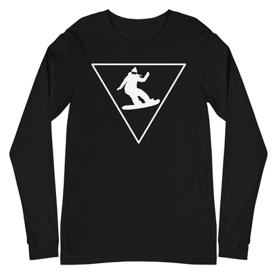 Dreieck und Snowboarding - Longsleeve (Unisex) snowboarden xxx yyy zzz Black