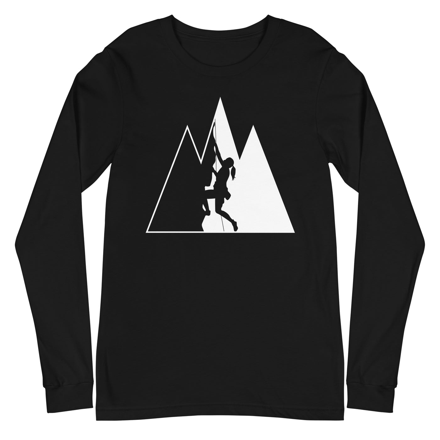 Dreieck Berge und Klettern - Longsleeve (Unisex) klettern xxx yyy zzz Black