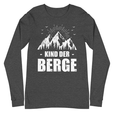 Kind Der Berge - Longsleeve (Unisex) berge xxx yyy zzz Dark Grey Heather