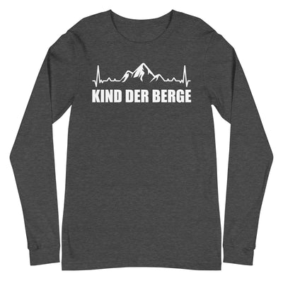 Kind Der Berge 1 - Longsleeve (Unisex) berge xxx yyy zzz Dark Grey Heather