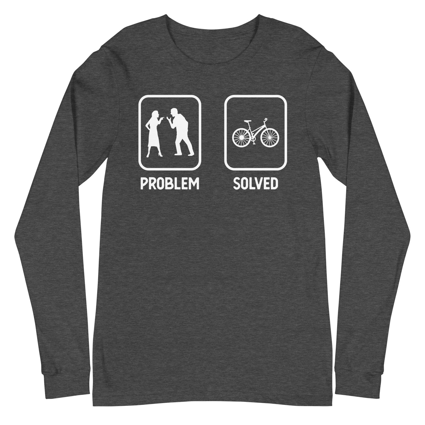 Problem Solved - Radfahren - Longsleeve (Unisex) fahrrad xxx yyy zzz Dark Grey Heather