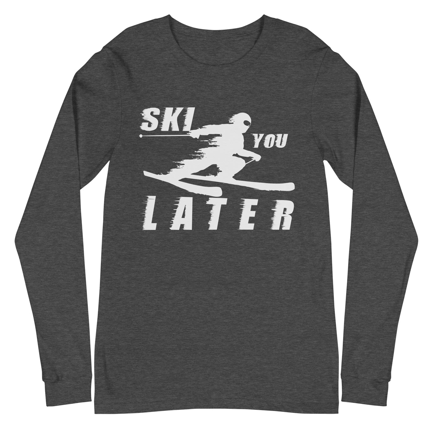 Ski you Later - Longsleeve (Unisex) klettern ski xxx yyy zzz Dark Grey Heather