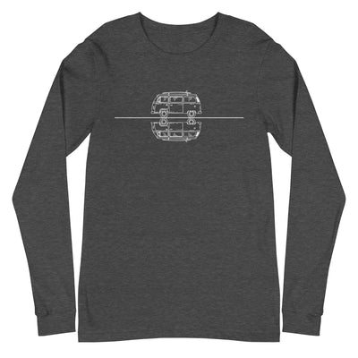 Gerade_Linie_-_Camping_Van_-_(C)_(2) - Longsleeve (Unisex) camping xxx yyy zzz Dark Grey Heather