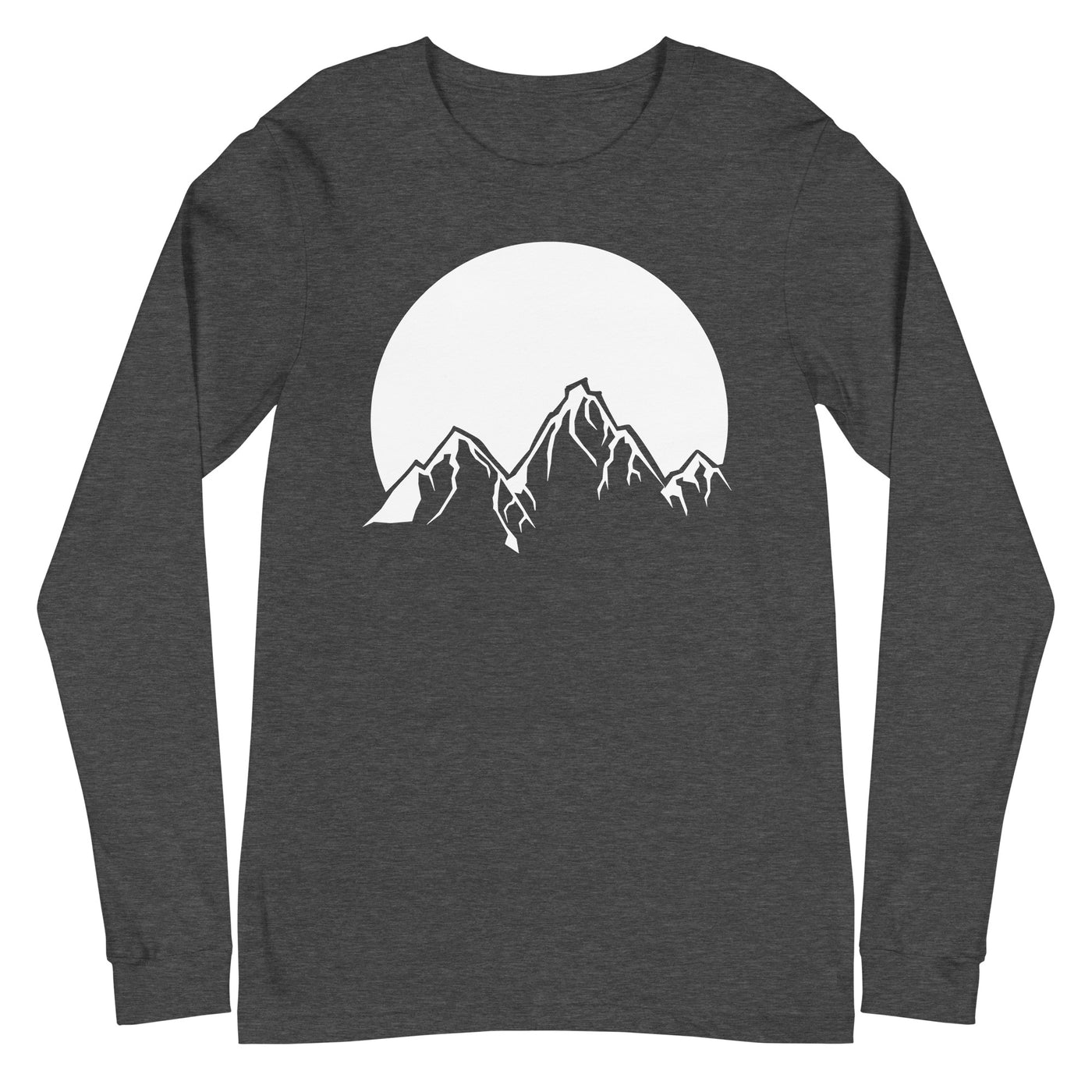 Sonne - Berge - - Longsleeve (Unisex) berge xxx yyy zzz Dark Grey Heather