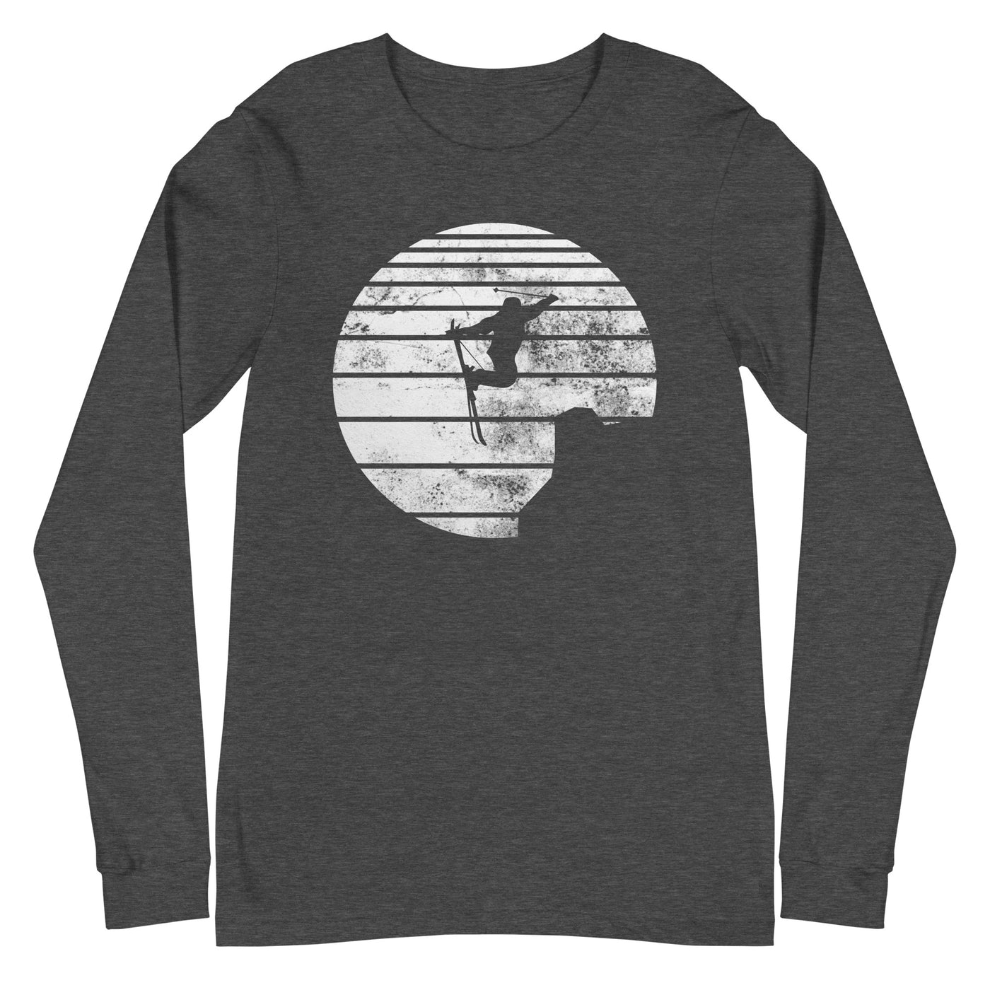 Sonne - Skifahren - Longsleeve (Unisex) klettern ski xxx yyy zzz Dark Grey Heather