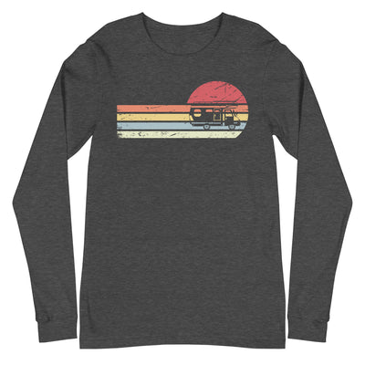 Sonne und Retro Linies - Camping Van - (C) - Unisex Long Sleeve Tee | Bella + Canvas 3501