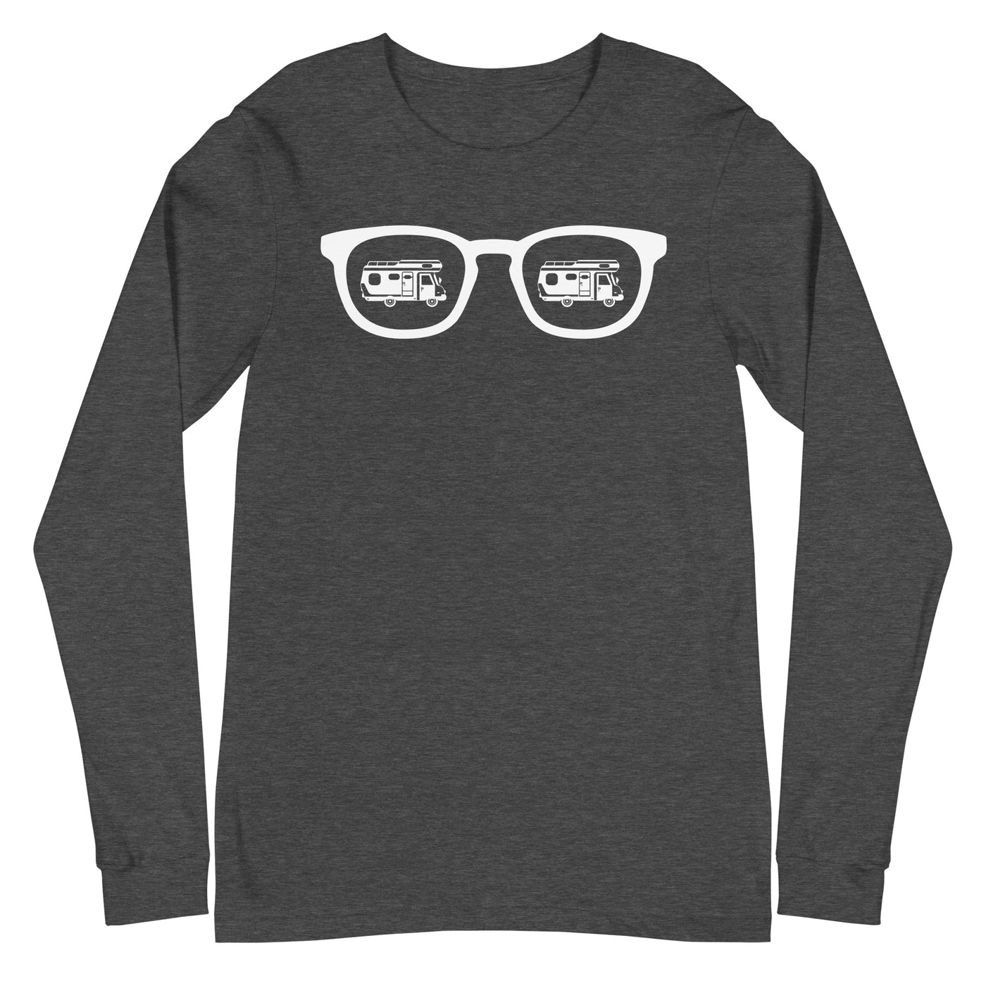 Sonnenbrille und Camping - Longsleeve (Unisex) camping xxx yyy zzz Dark Grey Heather