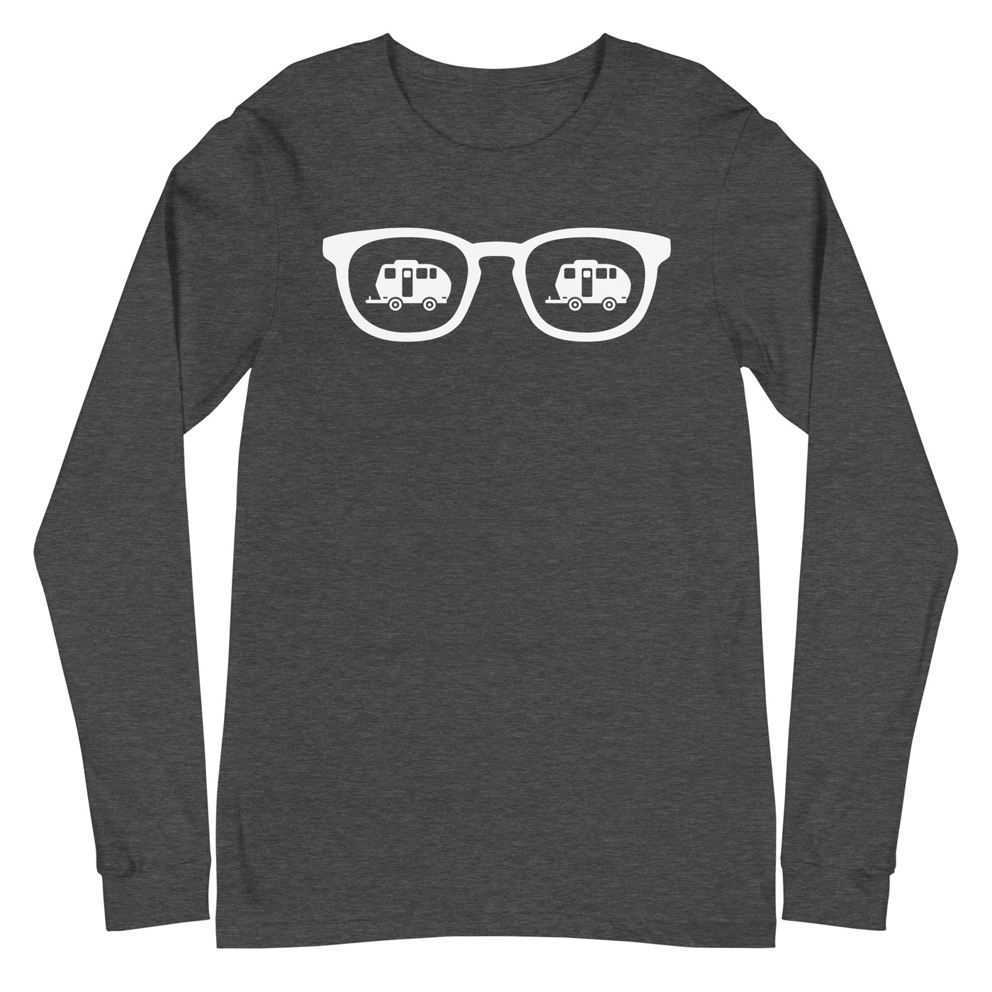 Sonnenbrille und Camping 2 - Longsleeve (Unisex) camping xxx yyy zzz Dark Grey Heather