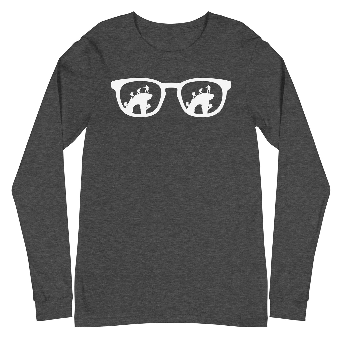 Sonnenbrille und Klettern - Longsleeve (Unisex) klettern xxx yyy zzz Dark Grey Heather