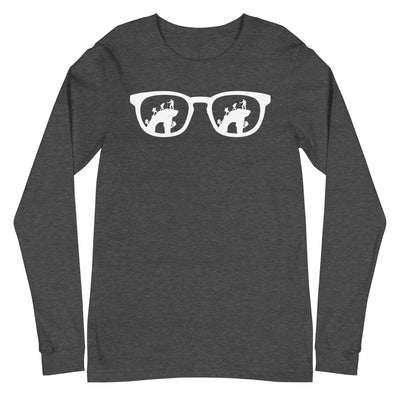 Sonnenbrille und Klettern - Longsleeve (Unisex) klettern xxx yyy zzz Dark Grey Heather