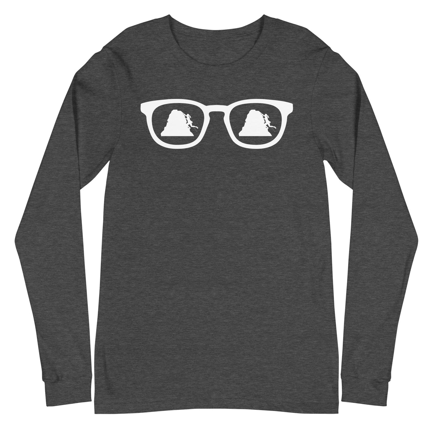 Sonnenbrille und Klettern 1 - Longsleeve (Unisex) klettern xxx yyy zzz Dark Grey Heather