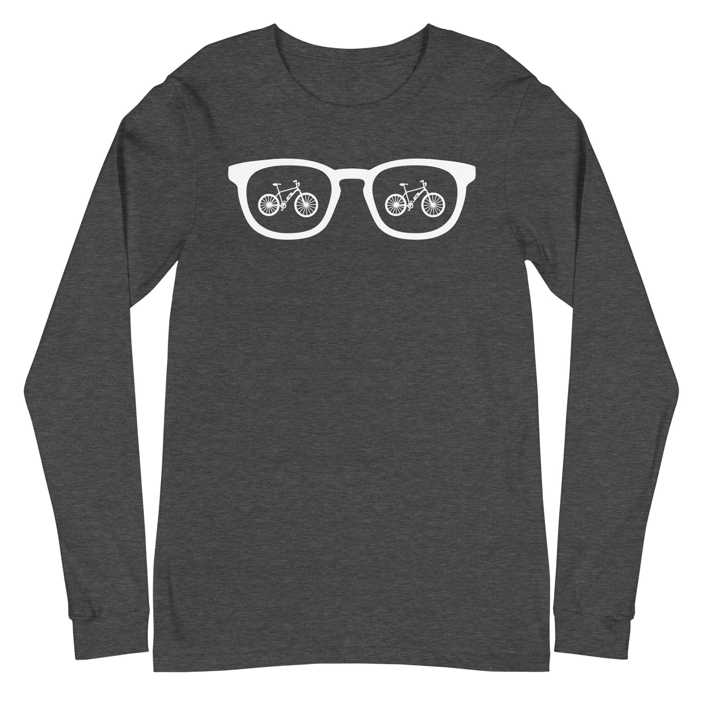 Sonnenbrille und E-Bike - Longsleeve (Unisex) e-bike xxx yyy zzz Dark Grey Heather