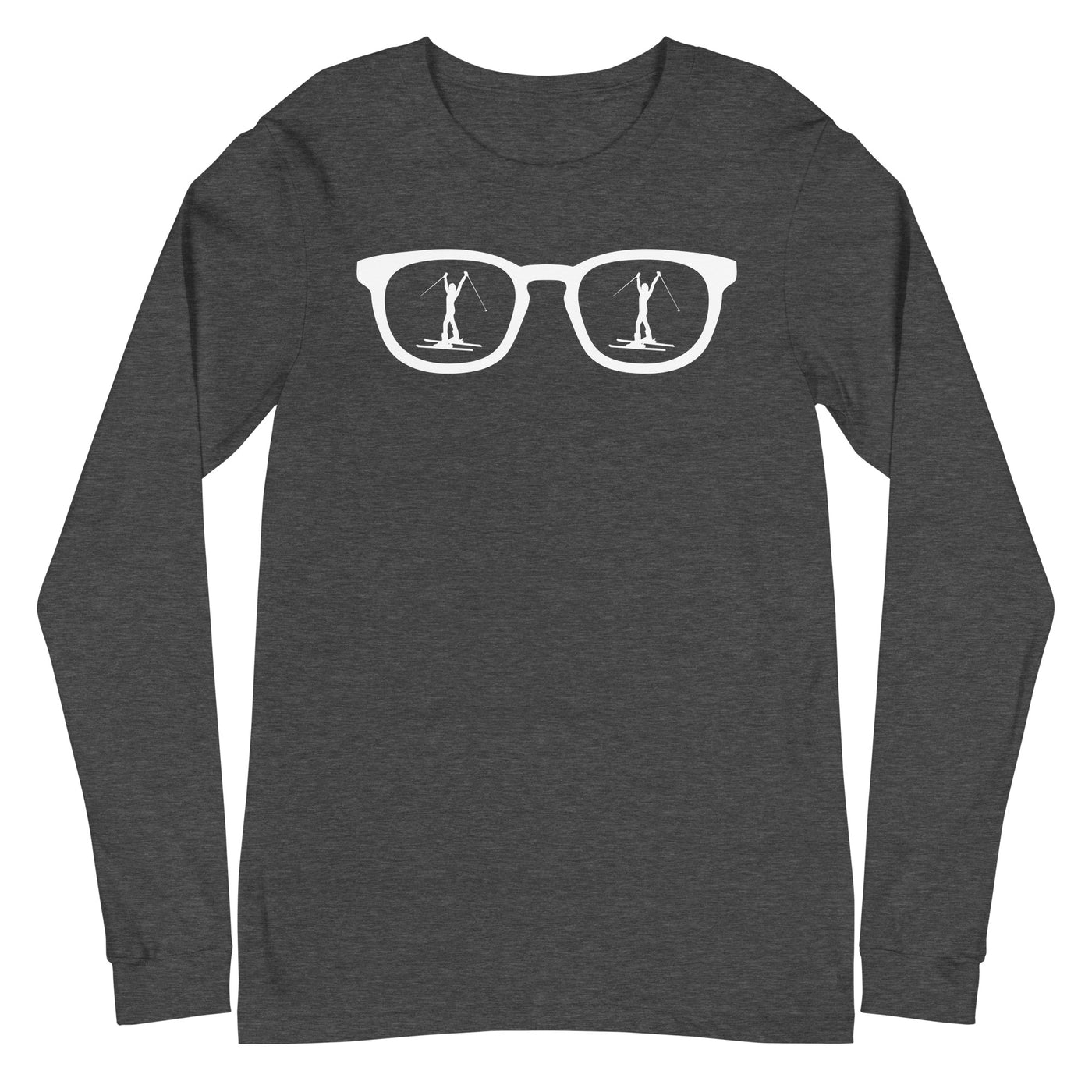 Sonnenbrille und Skifahren 1 - Longsleeve (Unisex) klettern ski xxx yyy zzz Dark Grey Heather