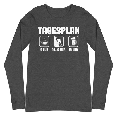 Tagesplan - (K) - Longsleeve (Unisex) klettern xxx yyy zzz Dark Grey Heather