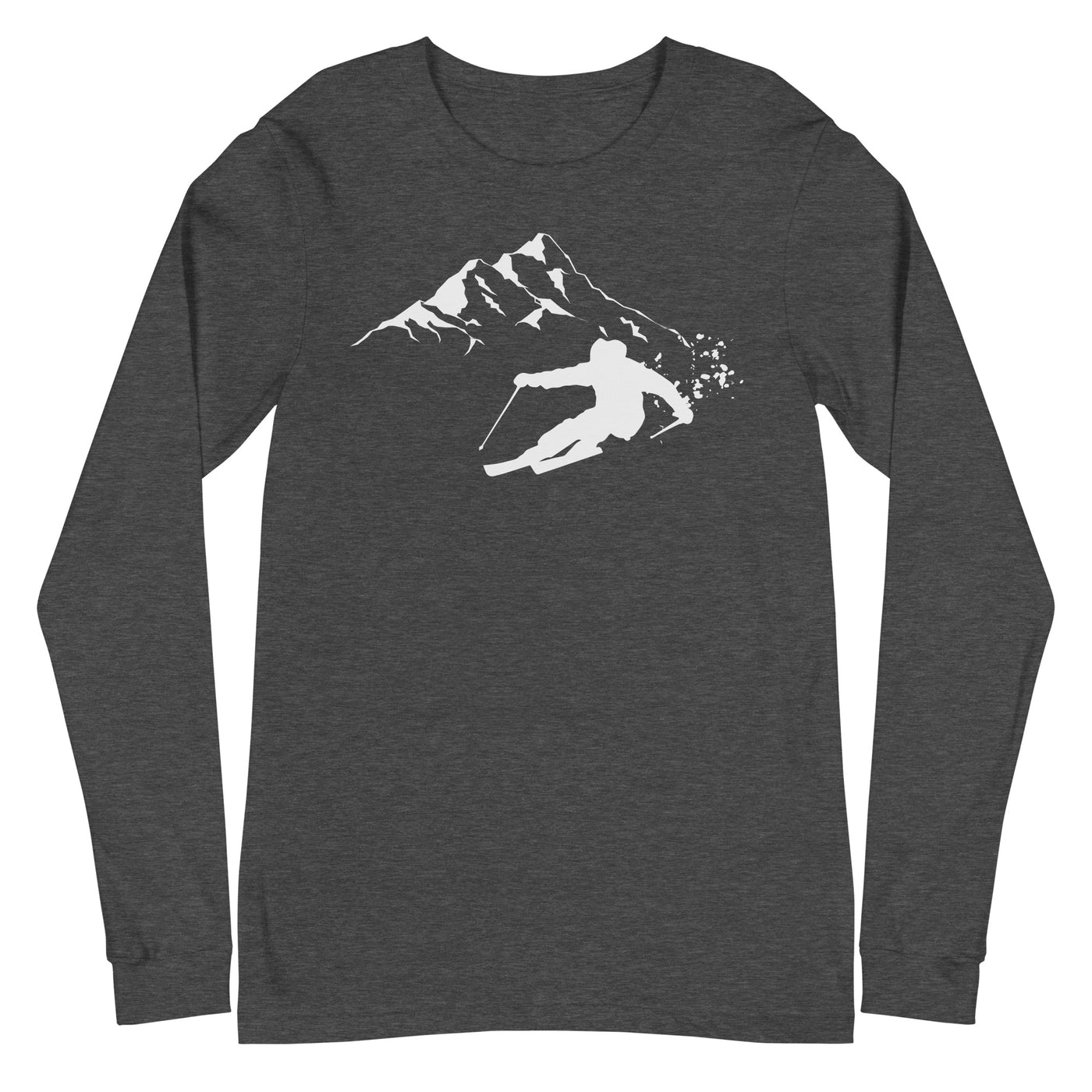 Tiefschnee Skier - Longsleeve (Unisex) klettern ski xxx yyy zzz Dark Grey Heather