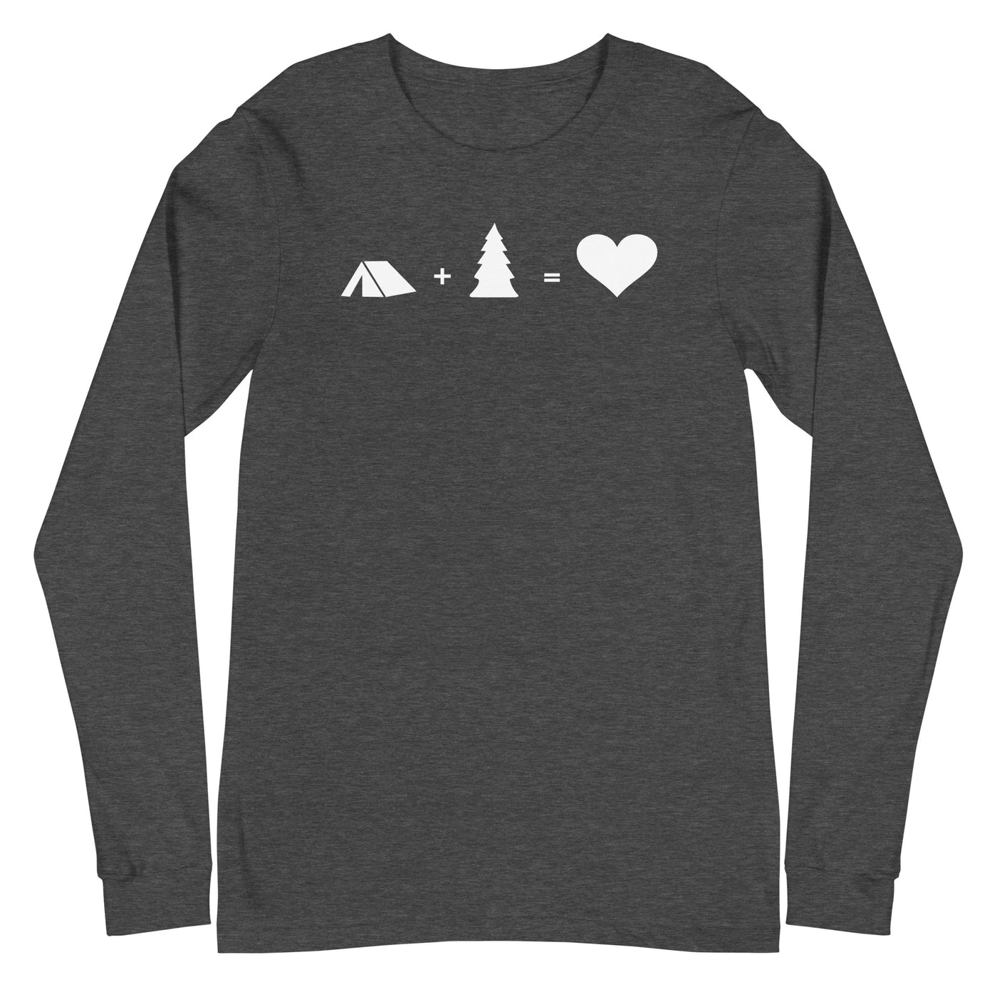 Baum - Herz - Camping - Longsleeve (Unisex) camping xxx yyy zzz Dark Grey Heather