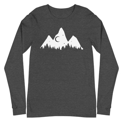 Baum - Berge - Longsleeve (Unisex) berge xxx yyy zzz Dark Grey Heather