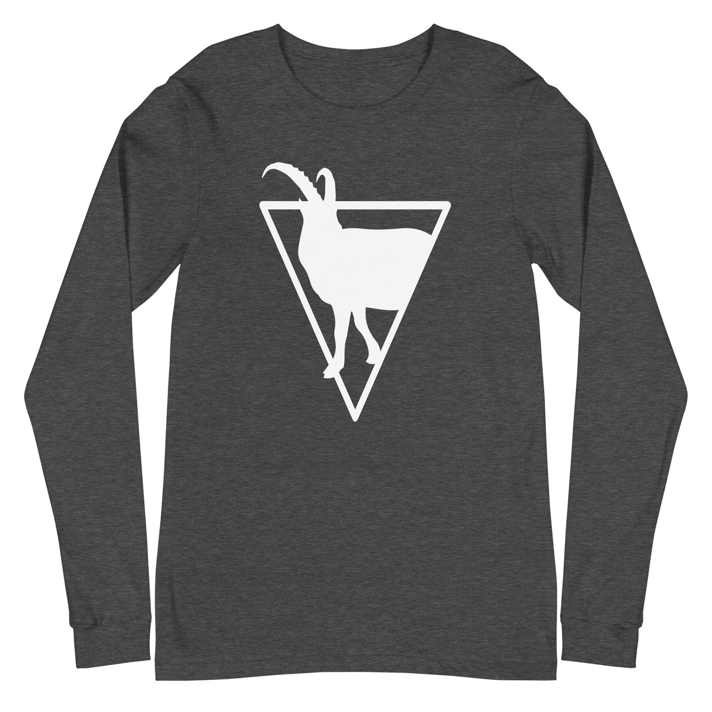 Triagnle - Goat - Longsleeve (Unisex) berge xxx yyy zzz Dark Grey Heather