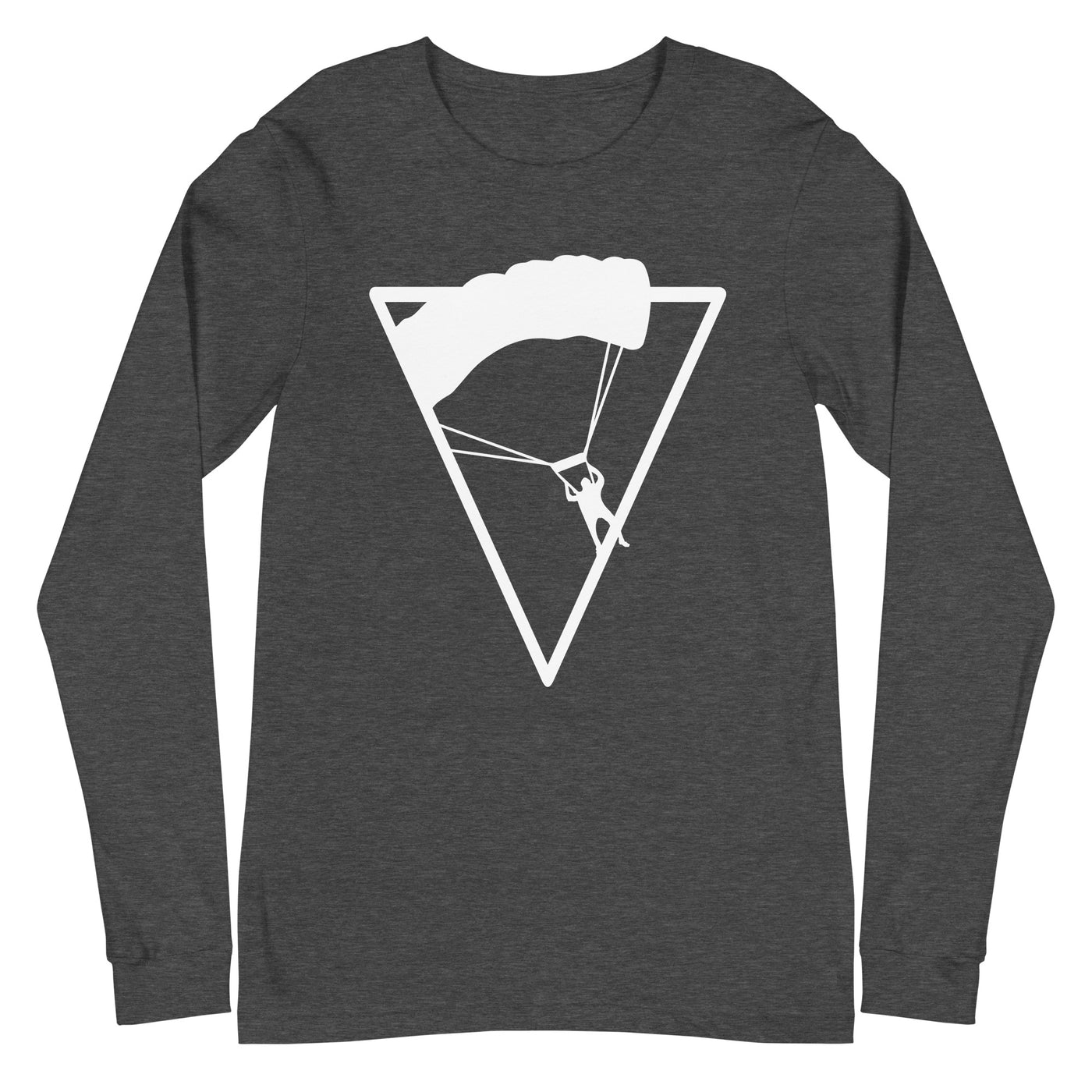 Dreieck - Paragleiten - Longsleeve (Unisex) berge xxx yyy zzz Dark Grey Heather