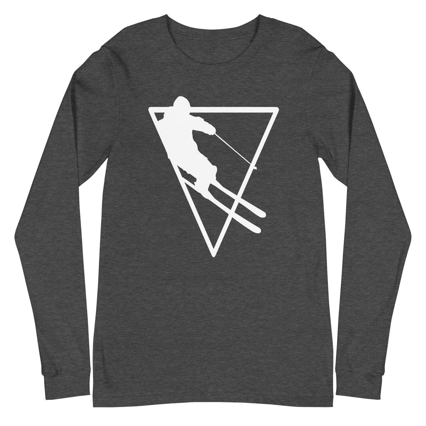 Dreieck - Skifahren - Longsleeve (Unisex) klettern ski xxx yyy zzz Dark Grey Heather