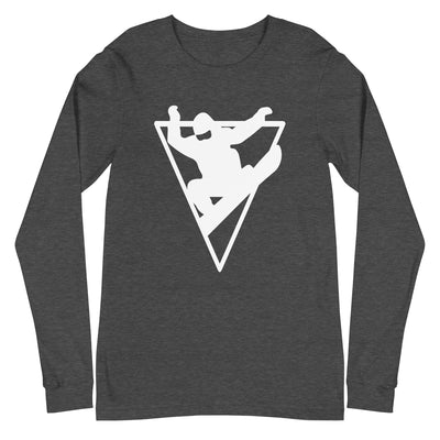 Dreieck - Snowboarding - Longsleeve (Unisex) snowboarden xxx yyy zzz Dark Grey Heather