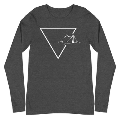 Dreieck 1 und Camping - Longsleeve (Unisex) camping xxx yyy zzz Dark Grey Heather