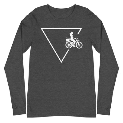 Dreieck 1 und Radfahren - Longsleeve (Unisex) fahrrad xxx yyy zzz Dark Grey Heather