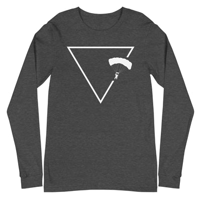 Dreieck 1 und Paragleiten - Longsleeve (Unisex) berge xxx yyy zzz Dark Grey Heather