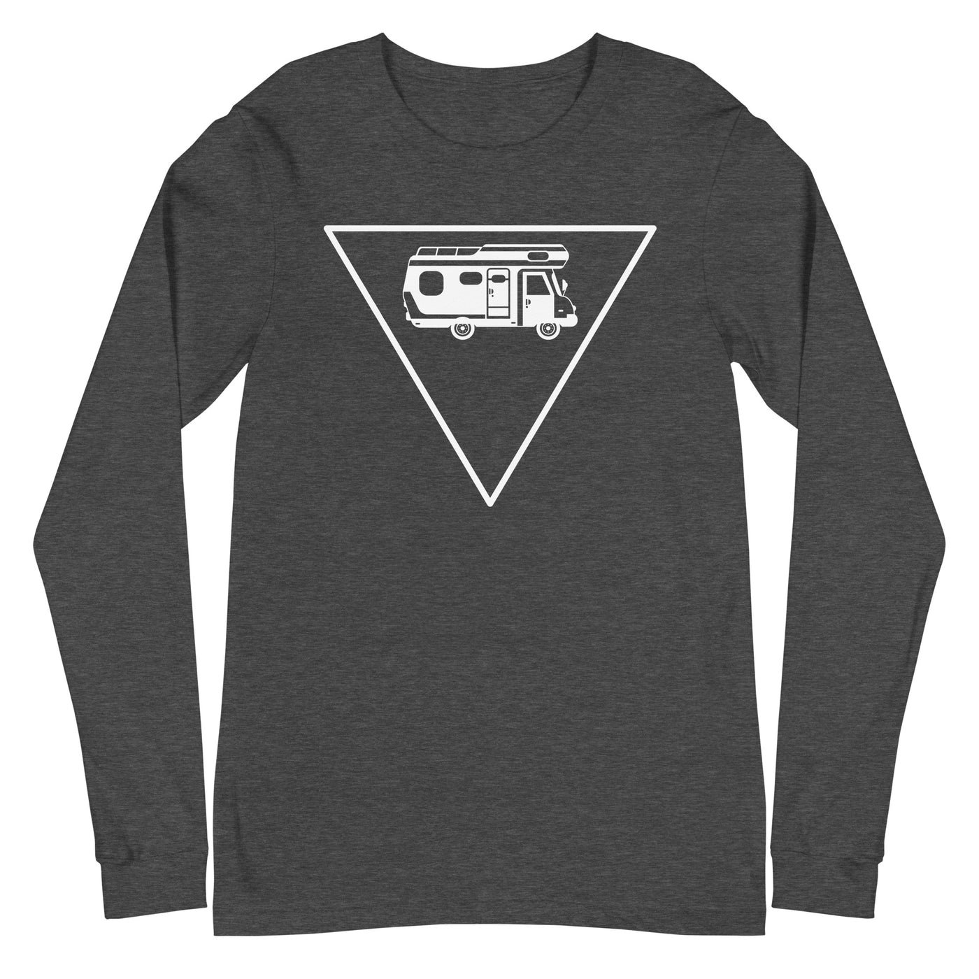 Dreieck und Camping - Longsleeve (Unisex) camping xxx yyy zzz Dark Grey Heather