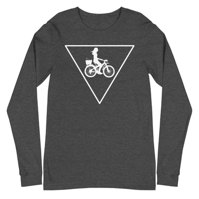 Dreieck und Radfahren - - Longsleeve (Unisex) fahrrad xxx yyy zzz Dark Grey Heather