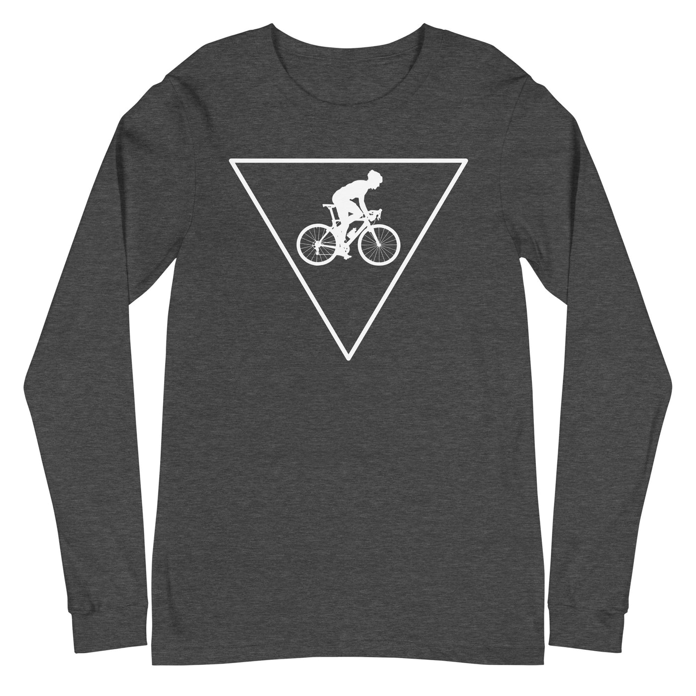 Dreieck und Radfahren - Longsleeve (Unisex) fahrrad xxx yyy zzz Dark Grey Heather