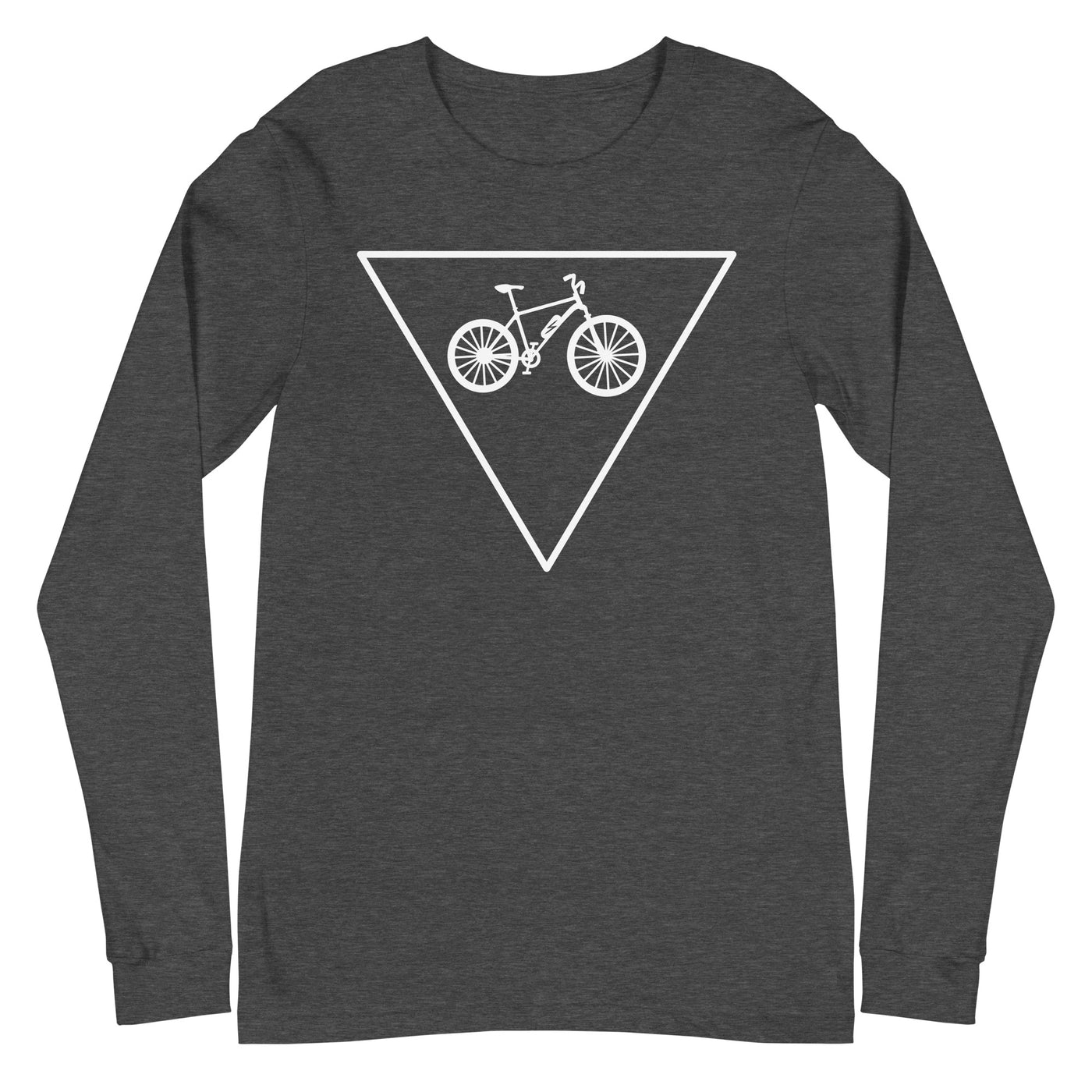 Dreieck und Ebike - (E) - Longsleeve (Unisex) e-bike xxx yyy zzz Dark Grey Heather