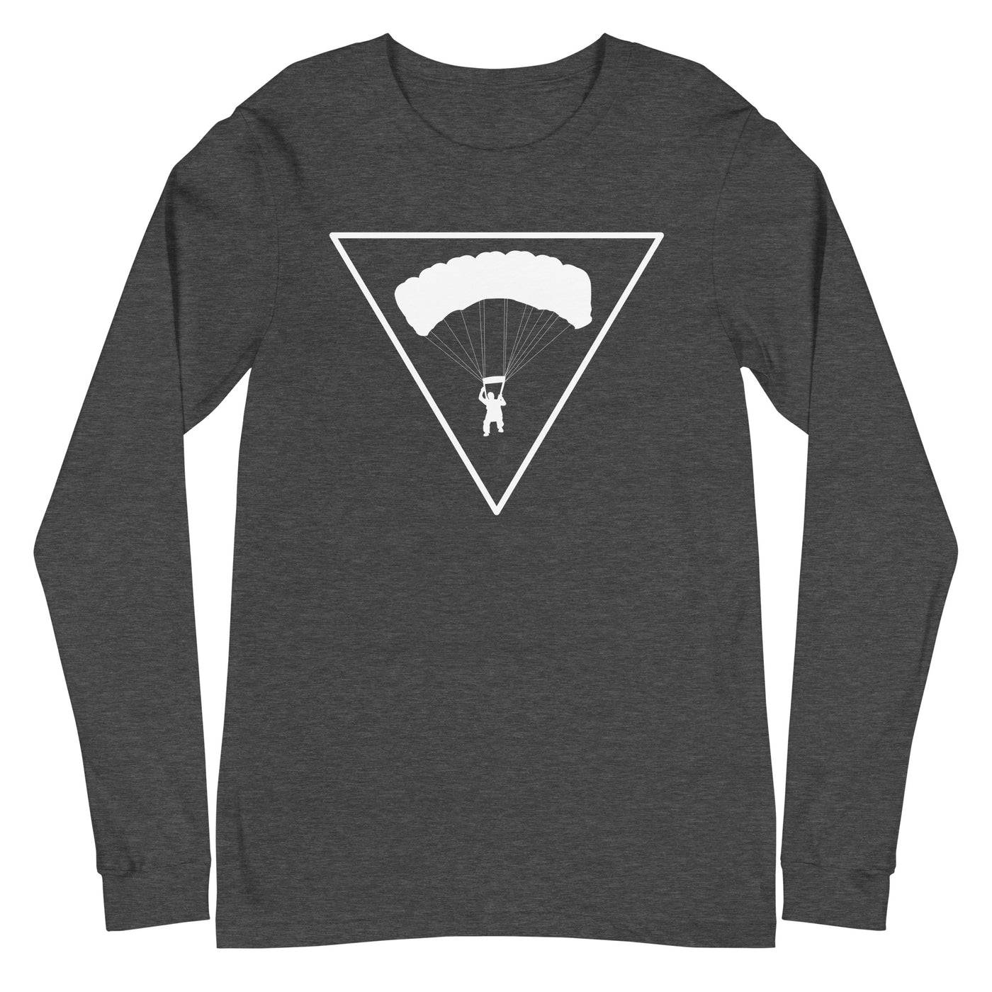 Dreieck und Paragleiten - Longsleeve (Unisex) berge xxx yyy zzz Dark Grey Heather