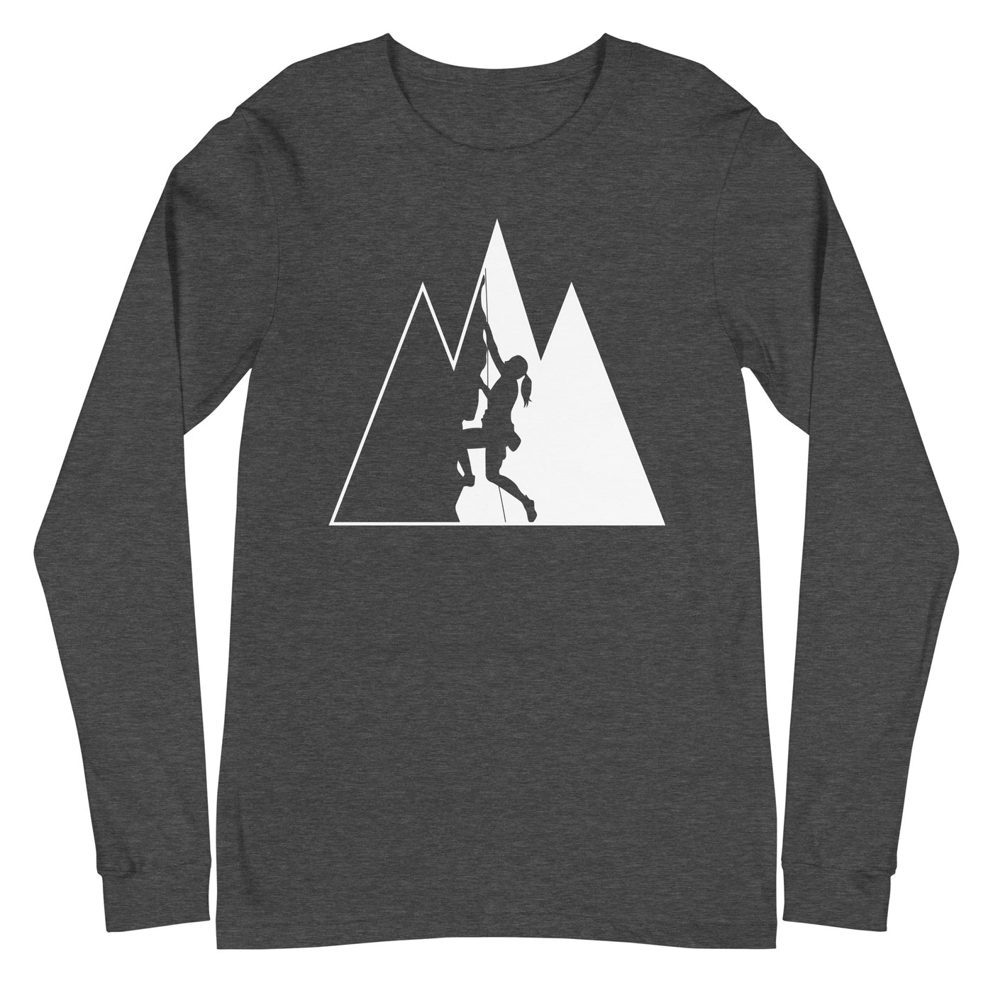 Dreieck Berge und Klettern - Longsleeve (Unisex) klettern xxx yyy zzz Dark Grey Heather