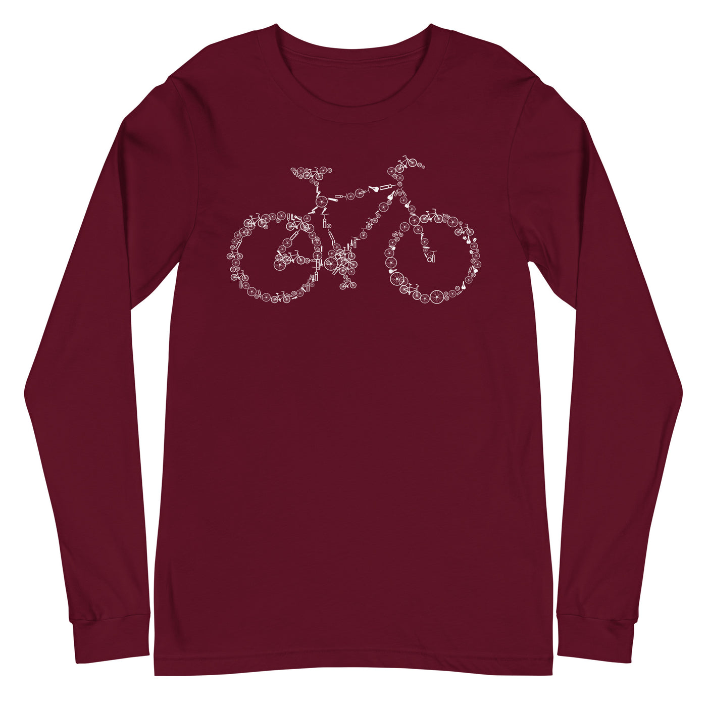 Fahrrad Kollektiv - Longsleeve (Unisex) fahrrad mountainbike Maroon