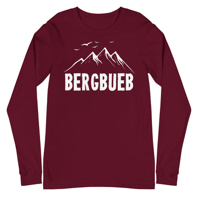 Bergbueb - Longsleeve (Unisex) berge Maroon