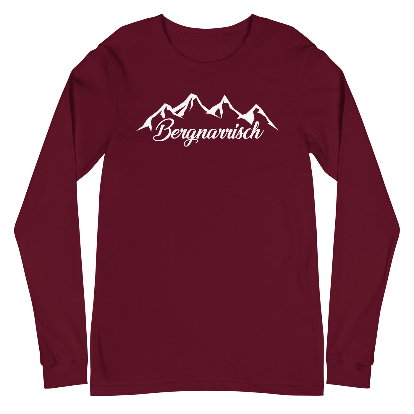 Bergnarrisch - Longsleeve (Unisex) berge Maroon