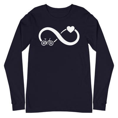 Infinity Heart and Cycling - Longsleeve (Unisex) fahrrad xxx yyy zzz Navy