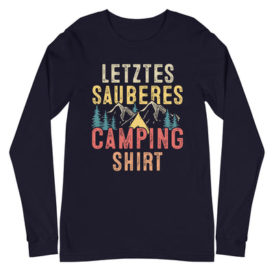 Letztes Sauberes Camping Shirt - Longsleeve (Unisex) camping xxx yyy zzz Navy