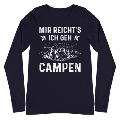 Mir Reicht's Ich Gen Campen - Longsleeve (Unisex) camping xxx yyy zzz Navy